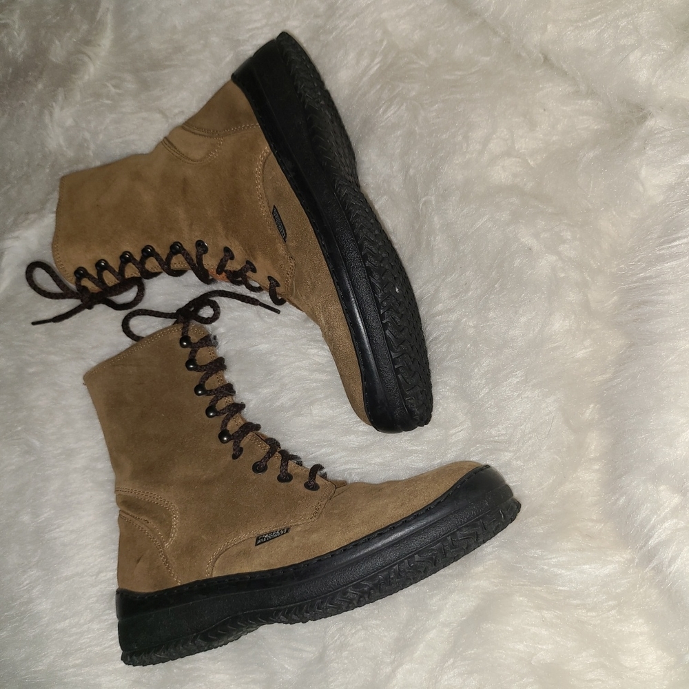 Fred De La Bretoniere Size 37 Brown Suede Leather